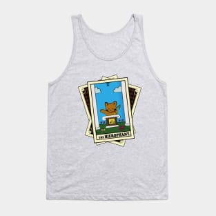 TAROT CARDS DECK | THE HIEROPHANT. | FORTUNE CAT Tank Top